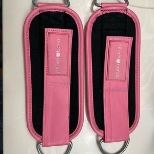 Peach bands ankle straps for cable tower